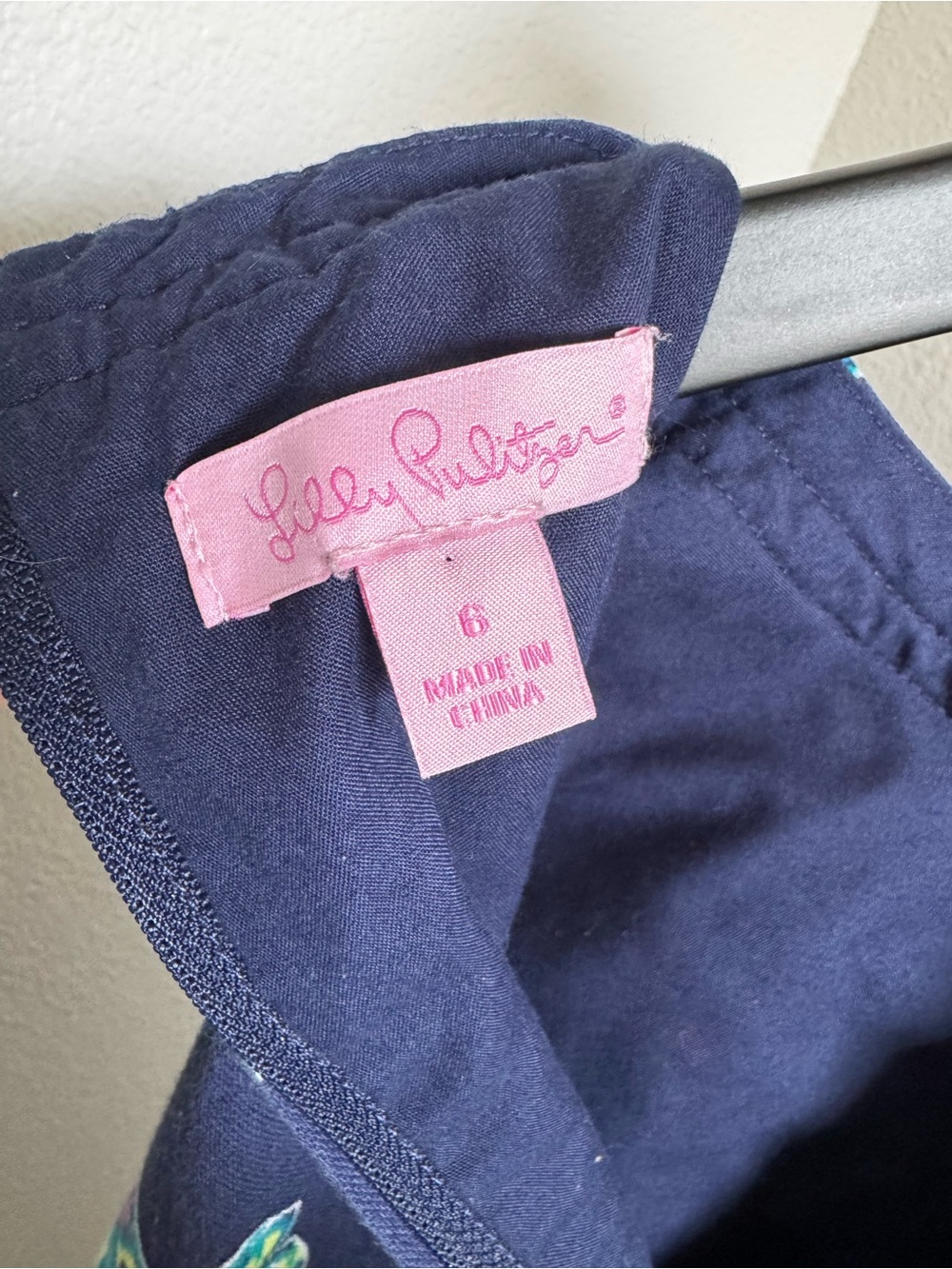 Lilly Pulitzer Navy Dress with Butterfly Print - Picture 3 of 3